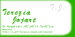 terezia jojart business card